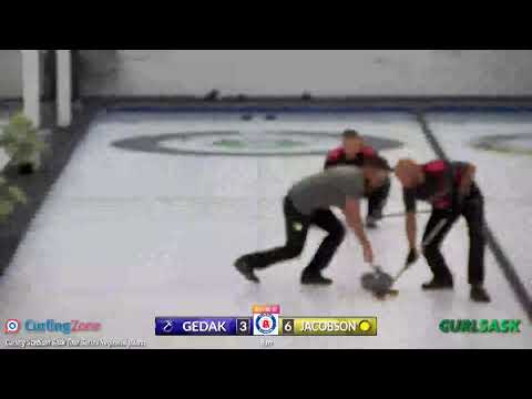 Jason Jacobson vs. Brent Gedak - Draw 4 - Curling Stadium Regina Highland SCT Spiel
