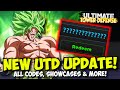 [NEW CODES] New UTD Update! Broly EVOLUTION, All Showcases & More!