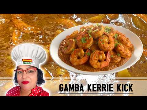 Surinaamse Keuken Sensatie! Verse Grote Gamba’s In Kerrie & Masala – De Smaak Ontploft!