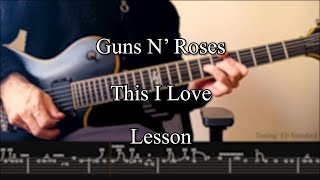 Download lagu Guns N' Roses - This I Love | Solo Lesson (with TAB) mp3 Download lagu Guns N' Roses - This I Love | Solo Lesson (with TAB) mp3