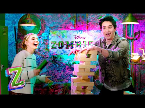 Milo Manheim and Meg Donnelly Compete in the Tower Challenge | Zombies 2 | @disneychannelmusic​