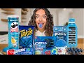 PRYMRR ONLY EATING BLUE FOODS FOR 24 HOURS