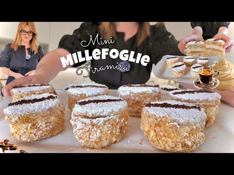 MINI TIRAMISU FLAVOURED MILLEFOGLIE easy and very quick