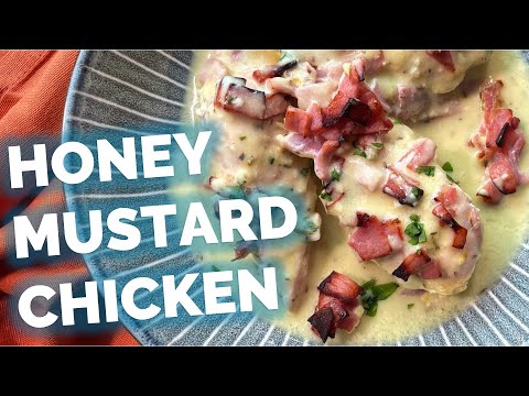 Ready in 40 Mins: Juicy Baked Honey Mustard Chicken with Bacon