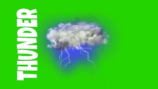thunder green screen effect