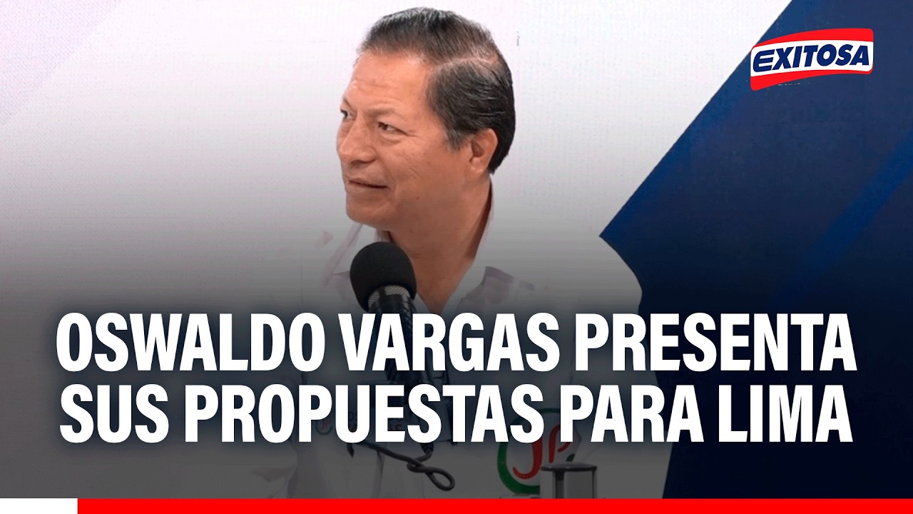 🔴🔵 Oswaldo Vargas, candidato a la alcaldía de Lima, presenta sus propuestas de campaña