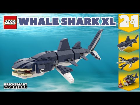 Whale Shark XL MOC LEGO 31088 Alternate Digital Build