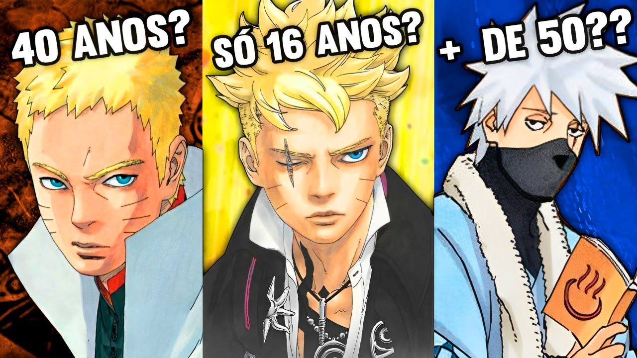 IDADE DE CADA NINJA EM BORUTO TWO BLUE VORTEX