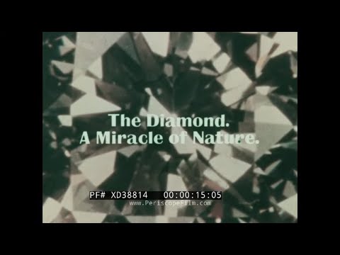 "THE DIAMOND: MIRACLE OF NATURE"  1970s DE BEERS  DIAMOND JEWELRY PROMO FILM  GEMOLOGY  XD38814