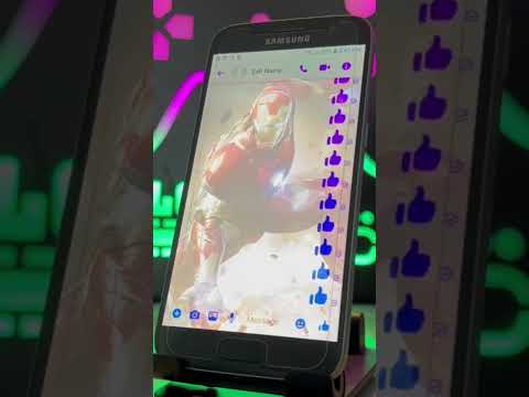 How to set any photo to the background of Facebook messenger #messenger #facebook #howto #tips