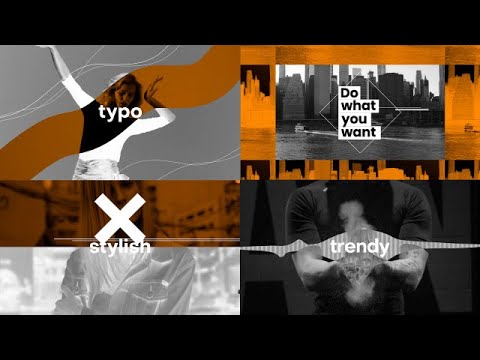 Typo Glitch Opener After Effects Templates
