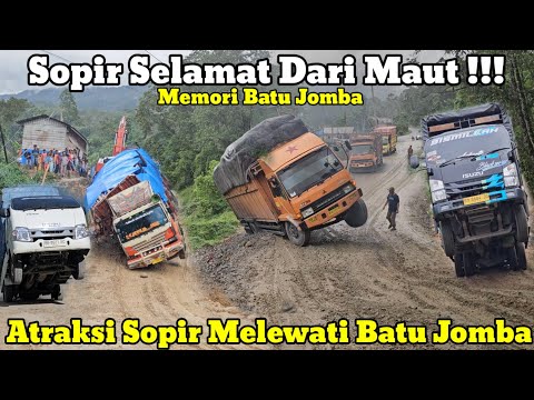 Sopir Selamat Dari Maut || Atraksi Sopir Melewati Di Batu Jomba