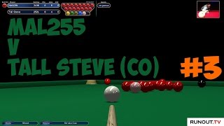 Virtual Pool 4 Snooker - #3 Mal255 v Tall Steve (Best of 25 Match)