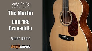 Video thumbnail for The Martin Guitar 000-16E Granadillo by Maury's Music