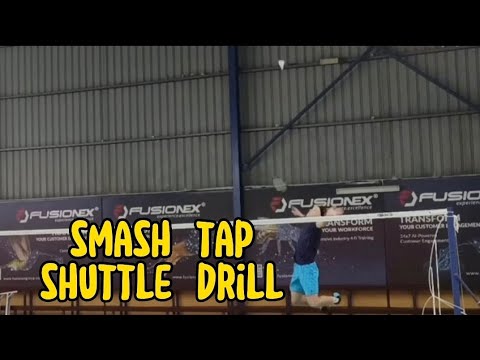 shuttle drill smash and tap #badmintontraining #badmintonkhazakstan#badmintonsrilanka