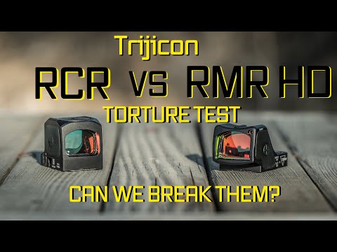 Trijicon Optic TRASHED! New RMR HD & RCR Red Dot Torture TEST