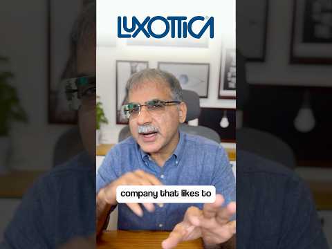 Part of a video titled Luxottica controls 80% of eyewear market, owning 150+ brands and ...