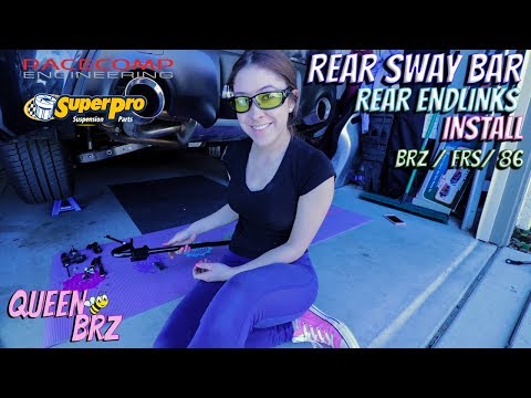 BRZ / FRS / 86 SuperPro Endlinks Install / RCE Rear Swaybar Install guide