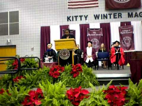 Francis Ray speaks to Texas Woman's University in 2010.