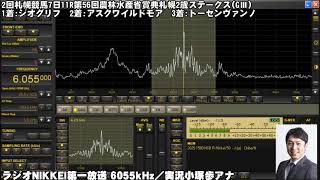 【ラジオNIKKEI】2021年9月4日2回札幌競馬7日札幌2歳ステークス【競馬ラジオ】