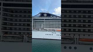 MSC Divina docked in Miami, Florida! #msccruises #mscdivina #cruise #cruiselife #cruiseship