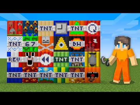 Exploding EVERY Minecraft TNT EVER…