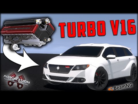 I Built A "Cheap" V16 Car!  Automation - BeamNG