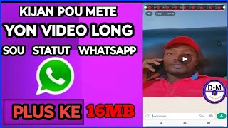 Download lagu Kijan pou mete yon video long sou statut whatsapp ... mp3