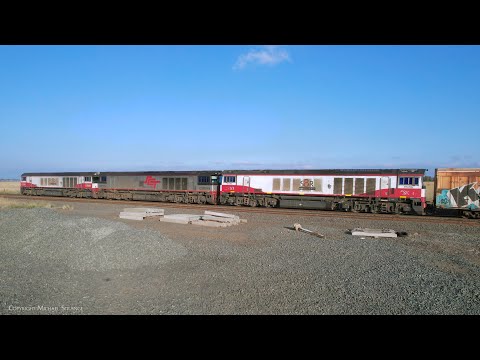 7AM9 SCT Mixed Freight Train: Steel, Boxcars & Containers (25/5/2024) - PoathTV Australian Railways