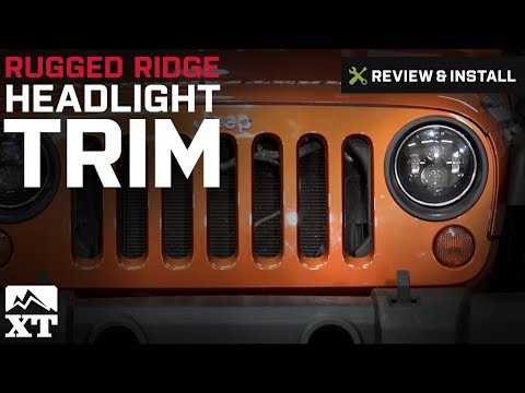 Jeep Wrangler Rugged Ridge Headlight Trim (2007-2017 JK) Review & Install