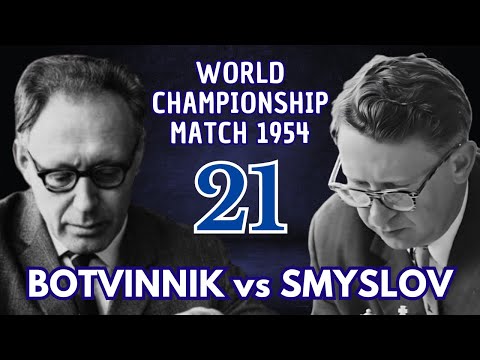 Vasily Smyslov vs Mikhail Botvinnik | World Championship Match 1954 | Round 21