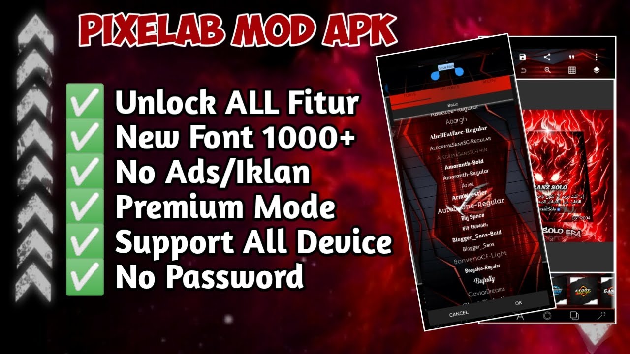 TERBARU 2025!! NEW APLIKASI PEXELAB MOD MODE PREMIUM | TEMA ROG!! VERSI 1.0