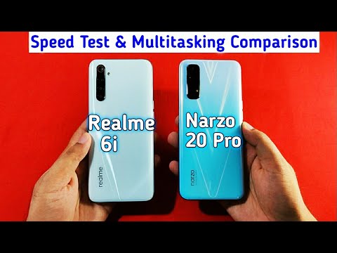 Realme 6i Vs Narzo 20 Pro Speed Test & Multitasking Comparison| Helio G90T vs Helio G95?