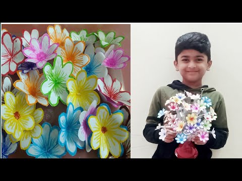 Flower vase making by Jai Chandra | How to Recycle Plastic Bottles | Best out of Waste | DIY