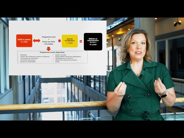 Maîtrise en administration (par cumul de formations courtes)