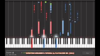 Pokémon Black/White Trainer Battle Theme in HD by Junichi Masuda 増田 順一 - SYNTHESIA TUTORIAL