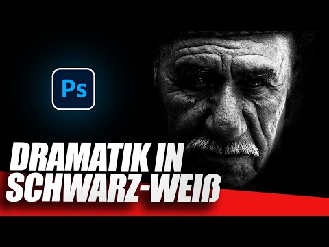 PHOTOSHOP Tutorial | DRAMATIK in Schwarz-Weiß EFFEKT | Deutsch