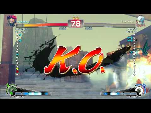 SSF4 Rank Match  iim83man (GO)  vs  zeny53 (EF)
