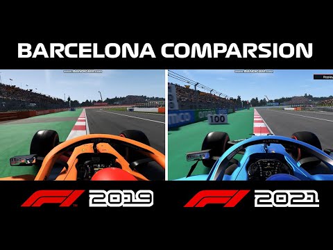 F1 2019 VS F1 2021 GAME COMPARISON | SPAIN