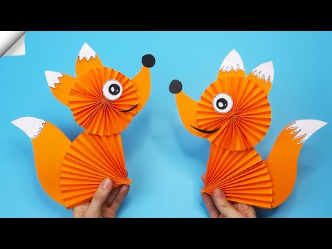 Origami FOX Paper crafts DIY ORIGAMI PAPER FOX