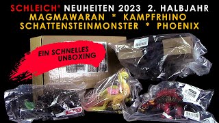 Schleich ® Neuheiten Unboxing / Vorschau - Magmawaran * Kampfrhino * Phoenix * Schattensteinmonster