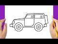 How To Draw A Jeep Car