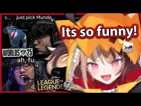 Gigi Reacts To Funny Clips of T1 Oner First Timing Dr. Mundo on a Crucial Game 5  【HOLOEN】