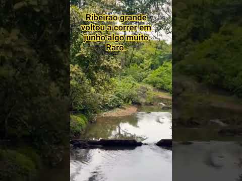 Ribeirão Grande no sitio Várzea das pedras voltou a correr em junho Só Deus para fazer algo assim .