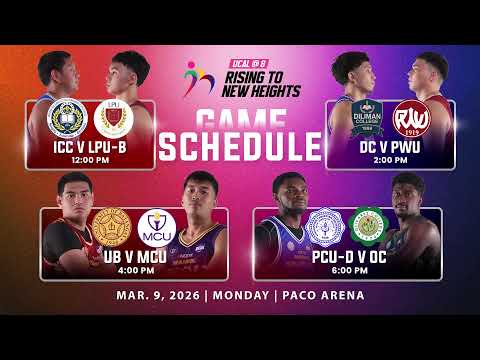 [LIVE] UCAL Basketball | CEU vs OC | March 5, 2026