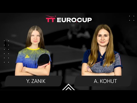 19:40 Yulianna Zanik - Alina Kohut 30.09.2024 TT Euro.Cup Women Ukraine Master. TABLE 3