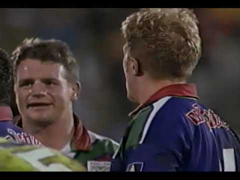 Auckland Warriors vs Canberra Raiders 1995 ARL Rugby League (John Kirwan)