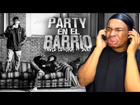 Paulo Londra - Party en el Barrio (feat. Duki) [Official Video]( Reaction )