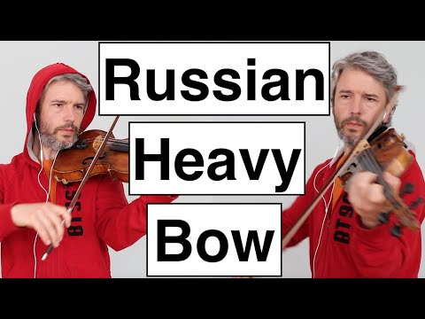RUSSIAN HEAVY BOW TECHNIQUE | Bach Double 2nd Movement | Violin Concerto Tchaikovsky | Bow Technique