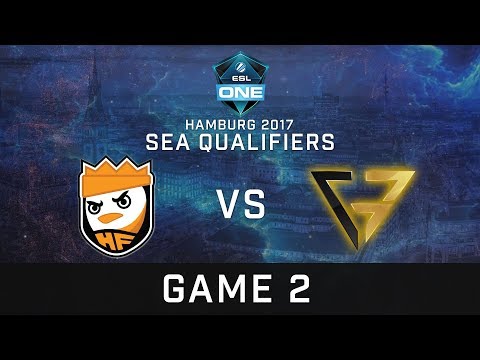Happy Feet vs Clutch Gamers | Game 2 | Bo5 | Grand Finals | ESL One Hamburg 2017 SEA Qualifier